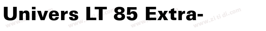 Univers LT 85 Extra字体转换